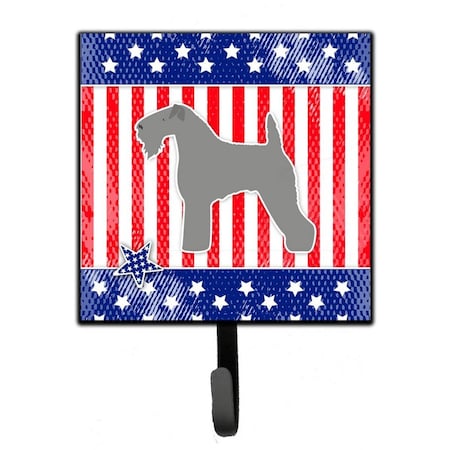Jensendistributionservices USA Patriotic Kerry Blue Terrier Leash or Key Holder MI1711676